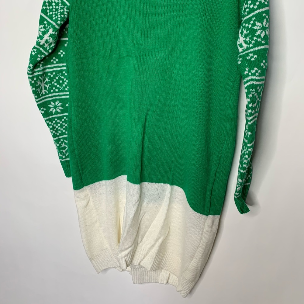Allison Brittney Green Ugly Christmas Sweater M - Picture 6 of 8